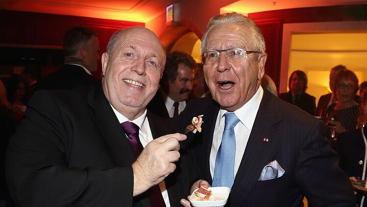 An der Seite von Reiner Calmund (links) war Horrmann unter anderem als Juror der Koch-Show "Grill den Henssler" t&auml;tig.