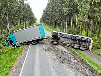 Lkw-Unfall im Kreis Kronach