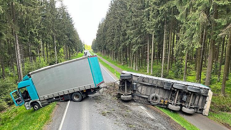 Lkw-Unfall im Kreis Kronach