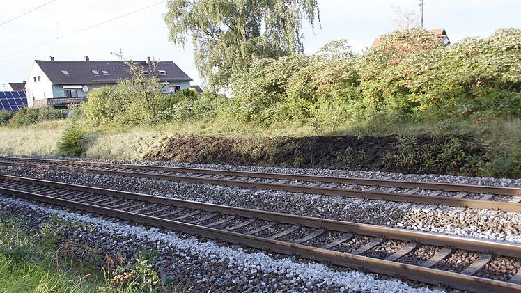 Hier hat der Bahndamm gebrannt, nicht weit von der Bebauung am westlichen Ortsrand von Buttenheim entfernt. Fotos: Josef Hofbauer