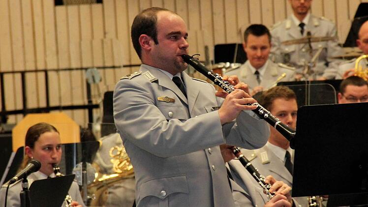 Hauptfeldwebel Christian Klüh an der Klarinette Foto: Johanna Blum