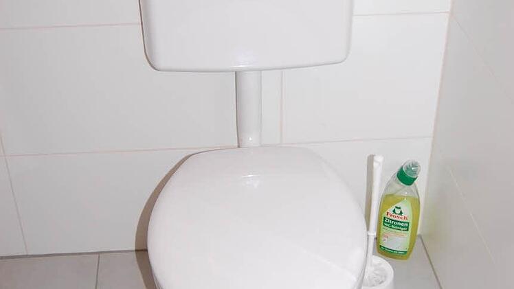 Zu "Coburgs erster Unisex-Toilette" gehört auch eine grüne Quietsche-Ente und ein ökologischer WC-Reiniger.