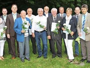 Zahlreiche Mitglieder wurden bei der Geburtstagsfeier des CSU-Ortsverbandes Grub am Forst geehrt.  Foto: Michael Stelzner
