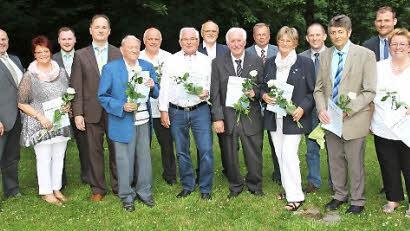 Zahlreiche Mitglieder wurden bei der Geburtstagsfeier des CSU-Ortsverbandes Grub am Forst geehrt.  Foto: Michael Stelzner