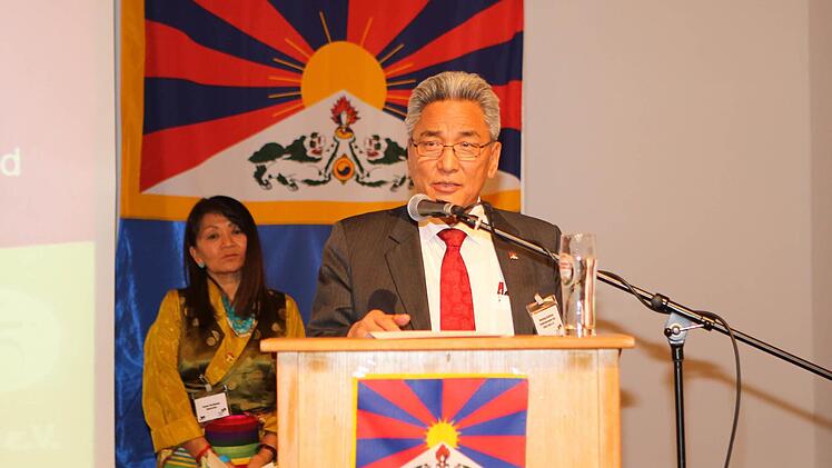 Kelsang Gyaltsen sprach als langjähriger Sondergesandter des Dalai Lama in Europa.  Foto: RiegerPress