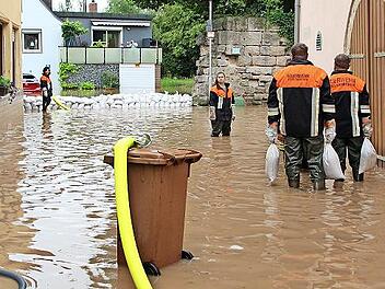 Ein Hochwasser suchte Höchstadt 2021 heim.