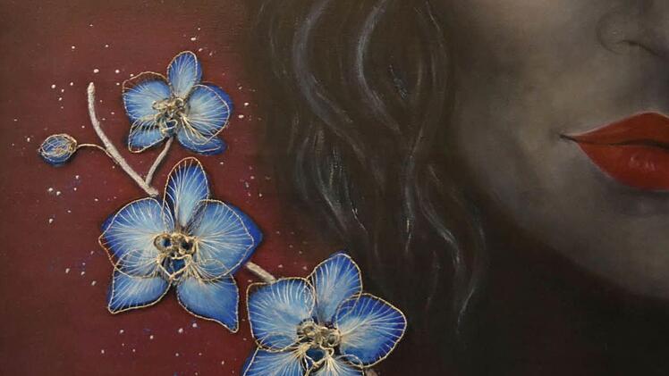 Dieses Acrylgemälde trägt den Titel "fantasy".