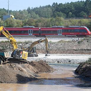 ICE-Ausbau: Main bei Breitengüßbach verlegt