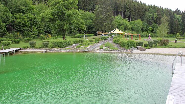 Der Badeteich und die Liegewiese   Foto: Friedwald Schedel