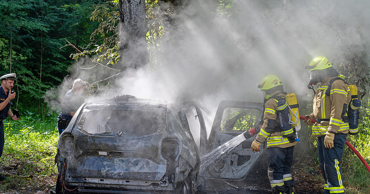 B305 near Marktschellenberg: Car bursts into flames - | 19-year-old dies