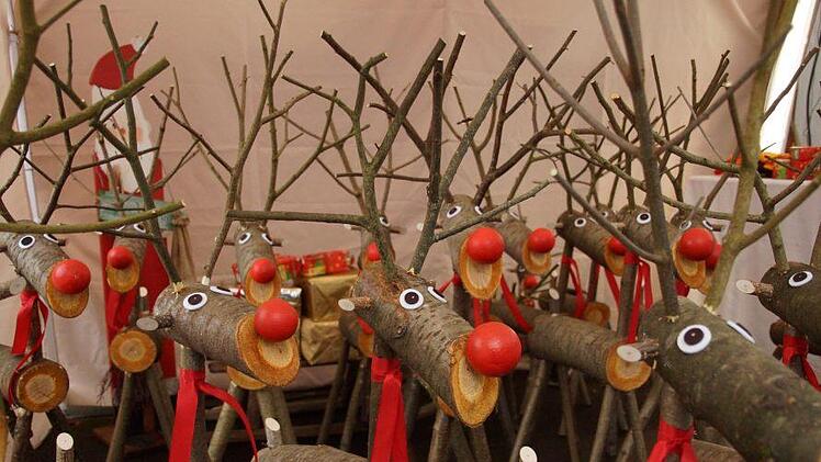 Beim Weihnachtsmarkt in Großwenkheim Anton Then