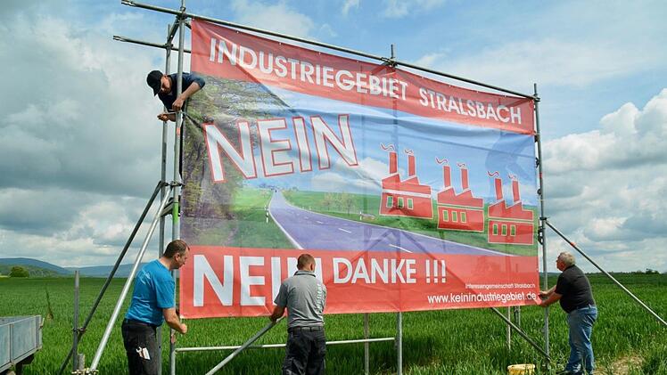 Der Förderverein unterstützte den Protest zum Industriegebiet.