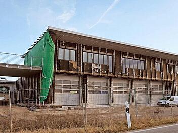 Der Innenausbau des Feuerwehrgerätehauses befindet sich auf der Zielgeraden. Foto: Richard Sänger