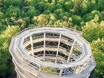 Der Baumwipfelpfad bei Ebrach ist im Landkreis ein beliebtes Ziel von Touristen. Foto: Bayerische Staatsforsten