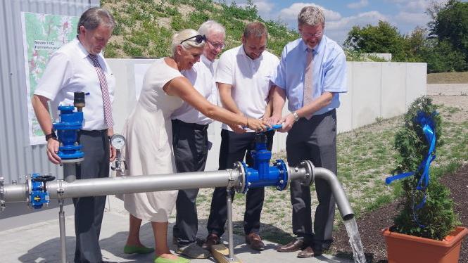 Der Durchbruch bei der Sanierung der Frankenwaldgruppe war für Jürgen Baumgärtner (2. v. r.) ein persönlicher Höhepunkt in fünf Jahren als Abgeordneter. Foto: Archiv/Heike Schülein