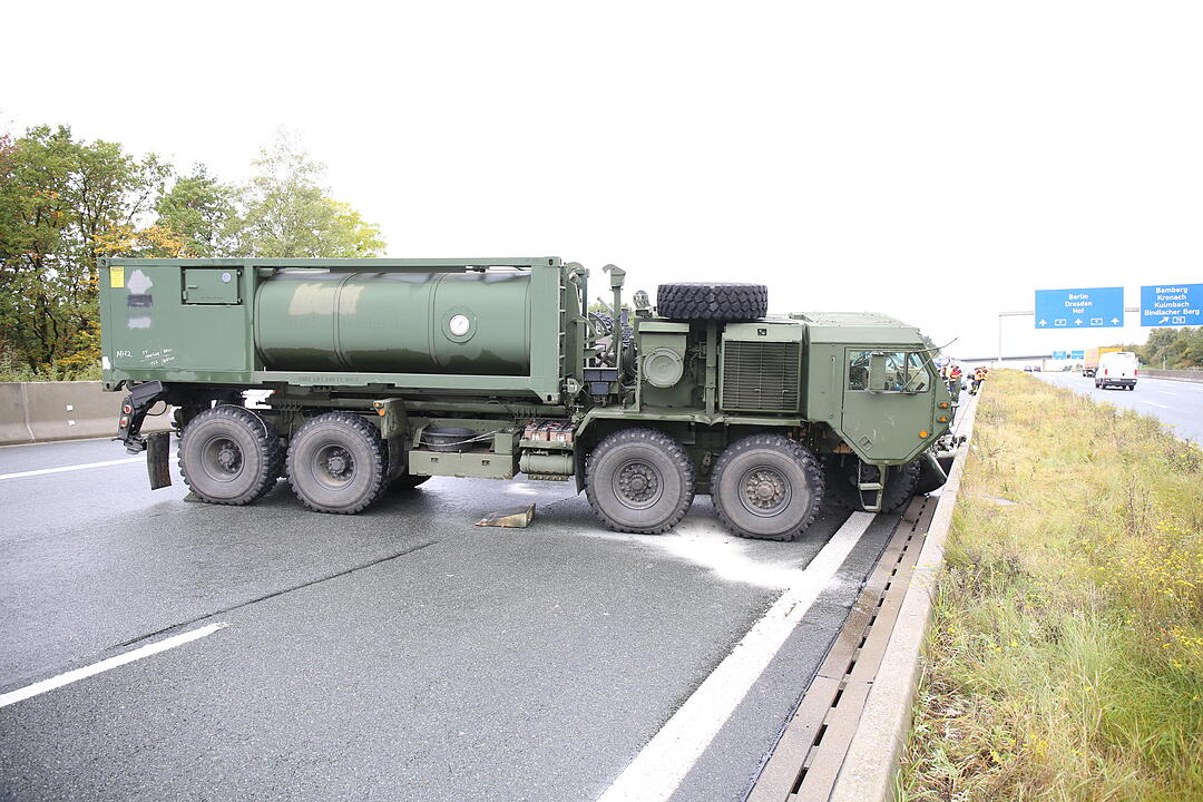 Unfall auf der A9 in Oberfranken