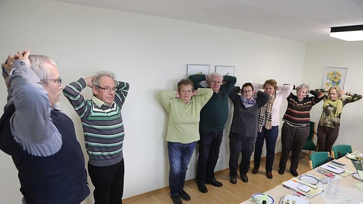 Gruppentherapie bei der Schlaganfall-Selbsthilfegruppe KulmbachBarbara Herbst