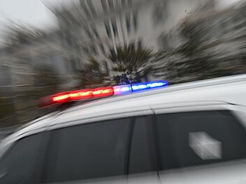 China - Blaulicht auf einem Polizeiwagen