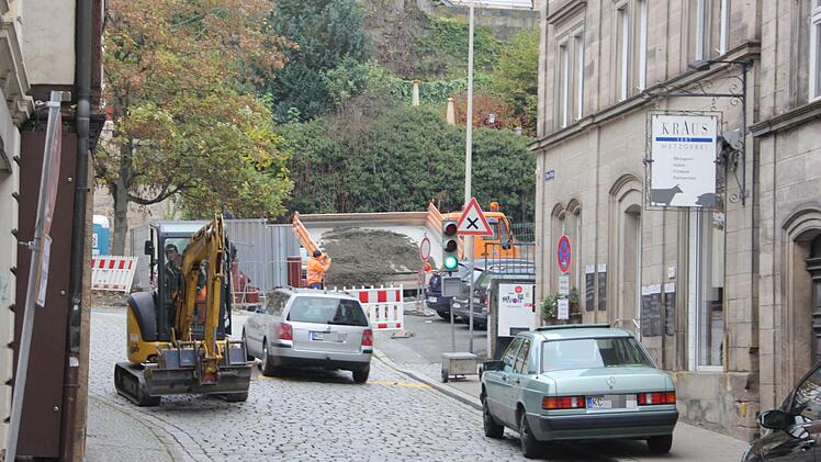 Blick auf die Baustelle