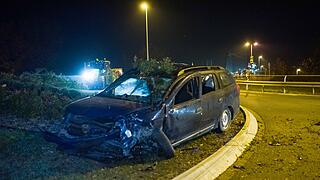 Verfolgungsjagd in Unterfranken: Vier Verletzte und drei Totalschäden