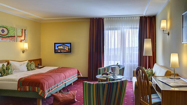 Doppelzimmer im Hotel Schmitt in Mönchberg.