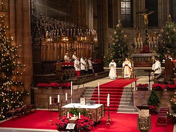 Nächtliche Christmette im Dom Foto: Matthias Hoch