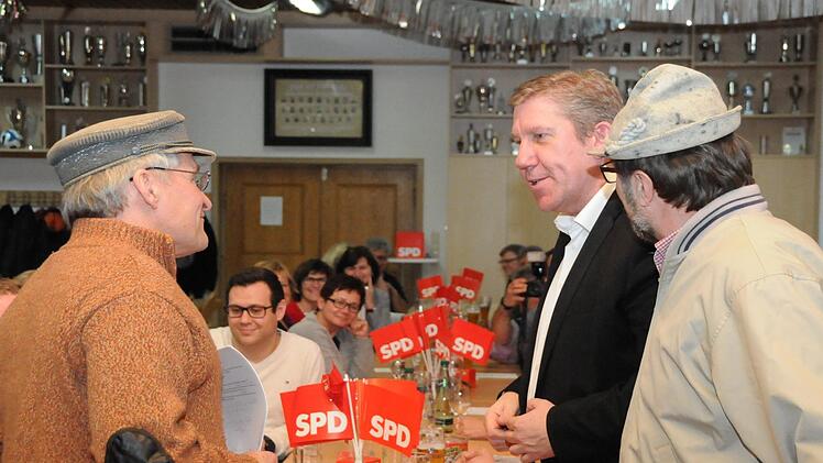 "Heiner und Gerch" im Gespräch mit Andreas Schwarz Foto: Karl-Heinz Wirth