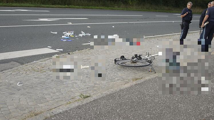 Zusammenstoß zwischen Auto und Fahrrad