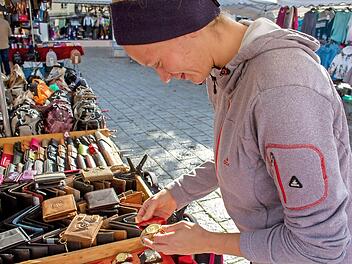 Auf dem Herbstmarkt in Ebermannstadt Foto: Andreas Hofbauer