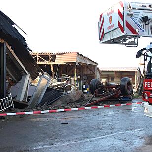 Explosion in Rinderzuchtbetrieb bei Herrieden