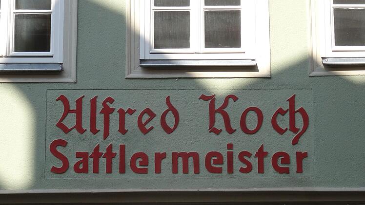 Das Geschäft von Sattlermeister Alfred Koch war einst in der Coburger Metzgergasse zu finden.