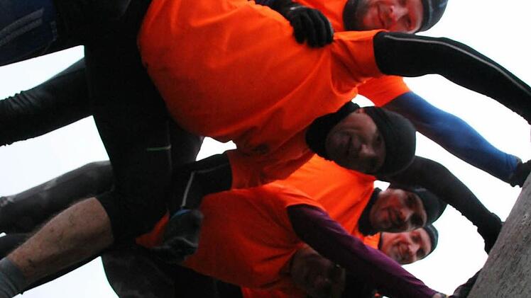 Yep, von Fels zu Fels, und das auch noch gut gelaunt.