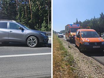 A73 bei Bamberg: Paar wird am Hochzeitstag zu Ersthelfern bei Unfall