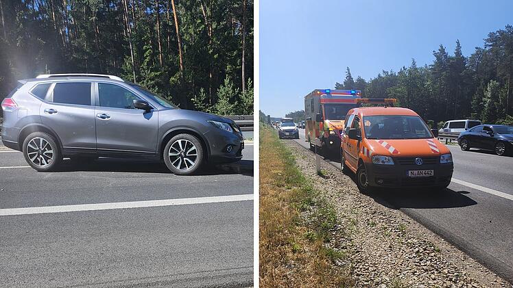 A73 bei Bamberg: Paar wird am Hochzeitstag zu Ersthelfern bei Unfall