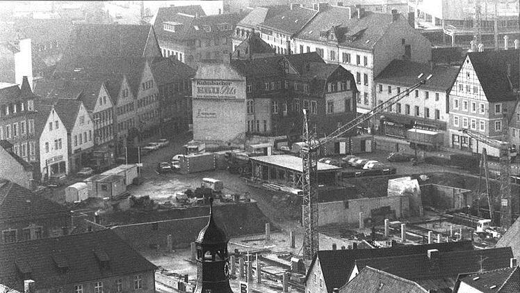 Im August 1979 beginnt der Tiefgaragenbau, im Dezember ist viel geschafft. Foto: Archiv Stephan Tiroch