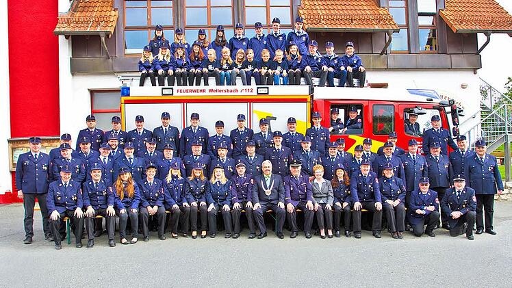 Gruppenbild von der Weilersbacher FeuerwehrFoto: FFW