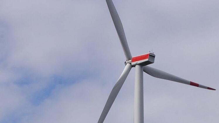 Eines der Hainer Windräder. Foto: Marco Meißner