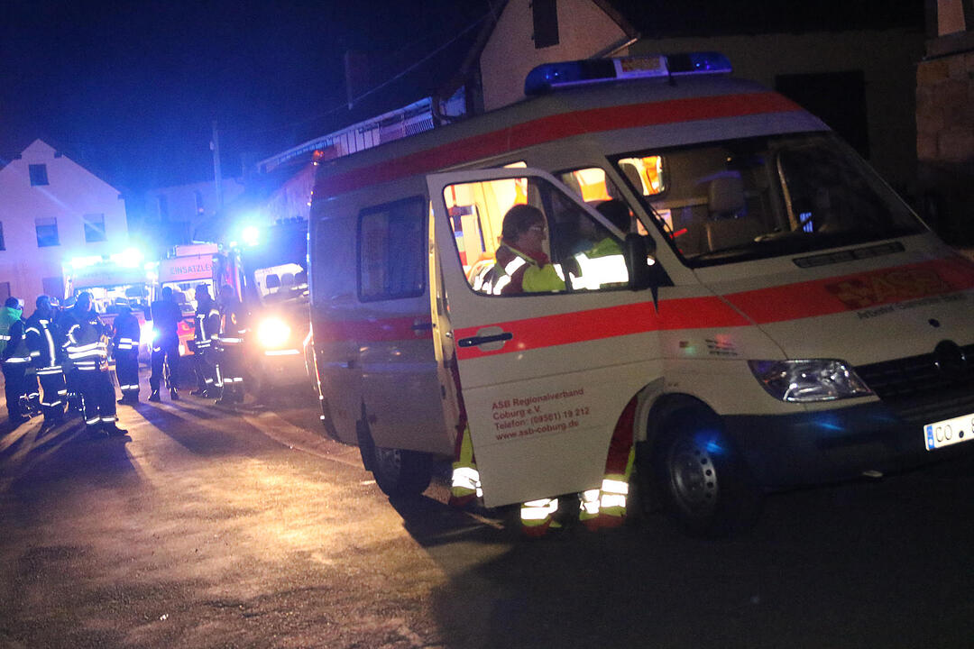 Großeinsatz in Autenhausen: 12 Feuerwehrmänner verletzt