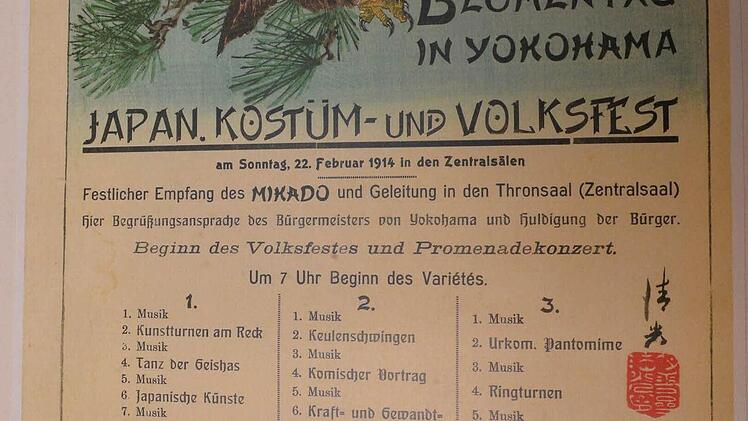 Ein Werbeplakat von 1914  Foto: Ronald Rinklef