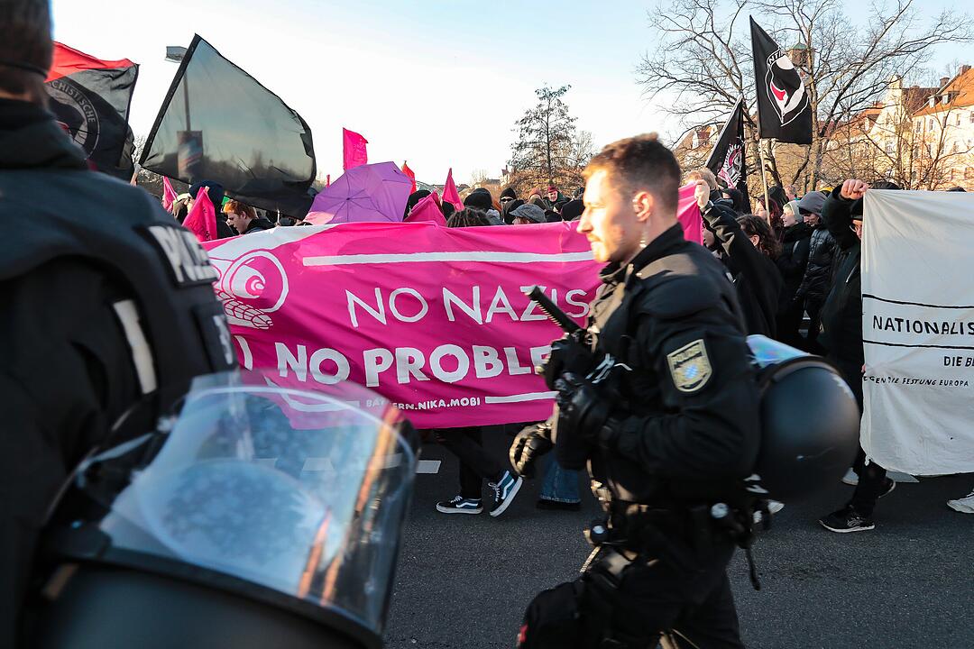 Fest der Demokratie, III. Weg und Anti-Nazi-Demonstrationen in Bamberg