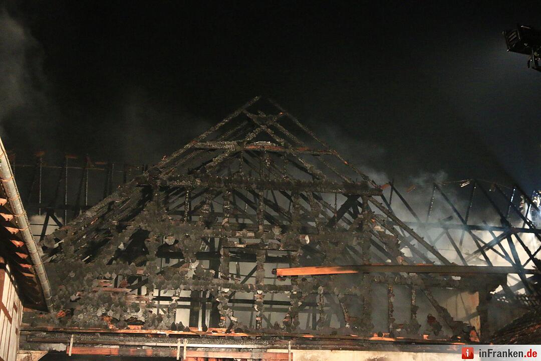 Scheunenbrand in Reundorf bei Lichtenfels