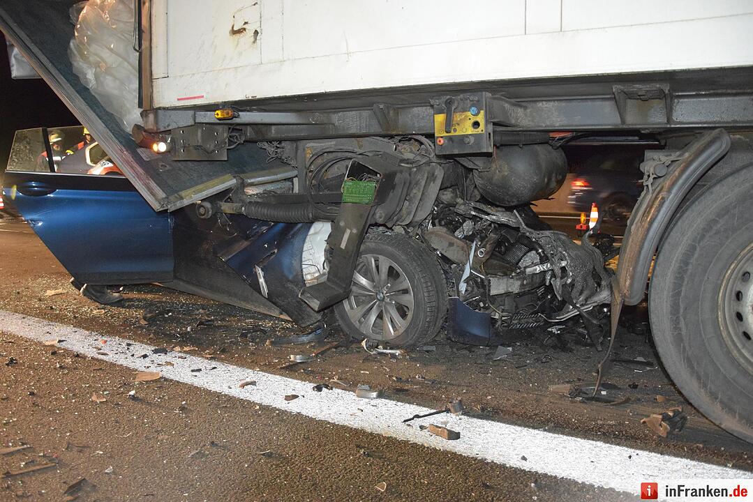 Schwerer Unfall auf der A3 bei Würzburg