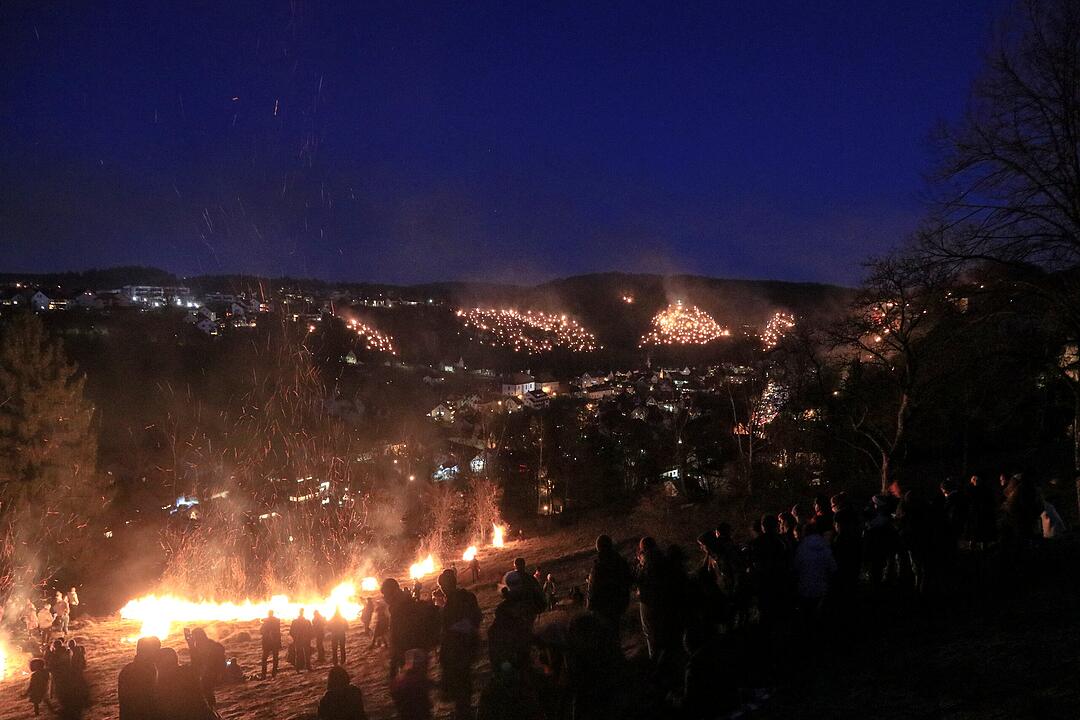 Feuerspektakel in der Fränkischen Schweiz