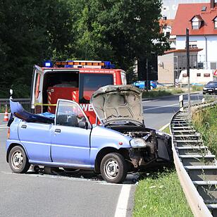 Schwerer Unfall bei Autobahnauffahrt Schlüsselfeld