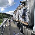 Lastwagenunfall auf der A9