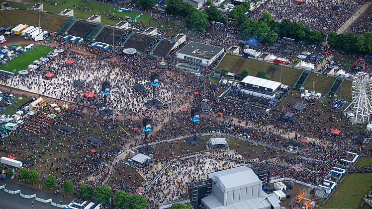 Rock im Park 2025 - spektakuläre Luftaufnahme
