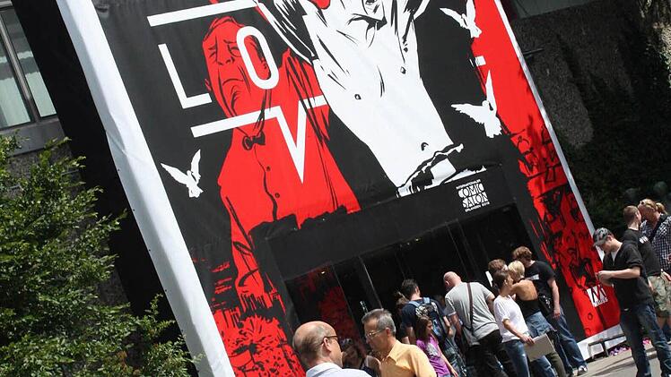 Im Zeichen des Comics: Die Heinrich-Lades-Halle in Erlangen.