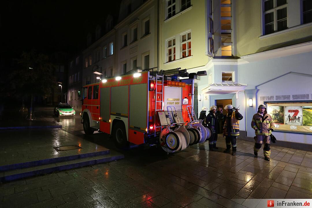 Kellerbrand im Scala-Kino in Hof