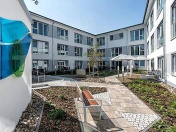 Innenhof des neuen Awo-Sozialzentrums in RedwitzAwo