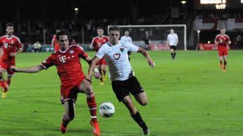 Auftritt der "kleinen Bayern" auf großer Bühne im Willy-Sachs-Stadion. Foto: ssp